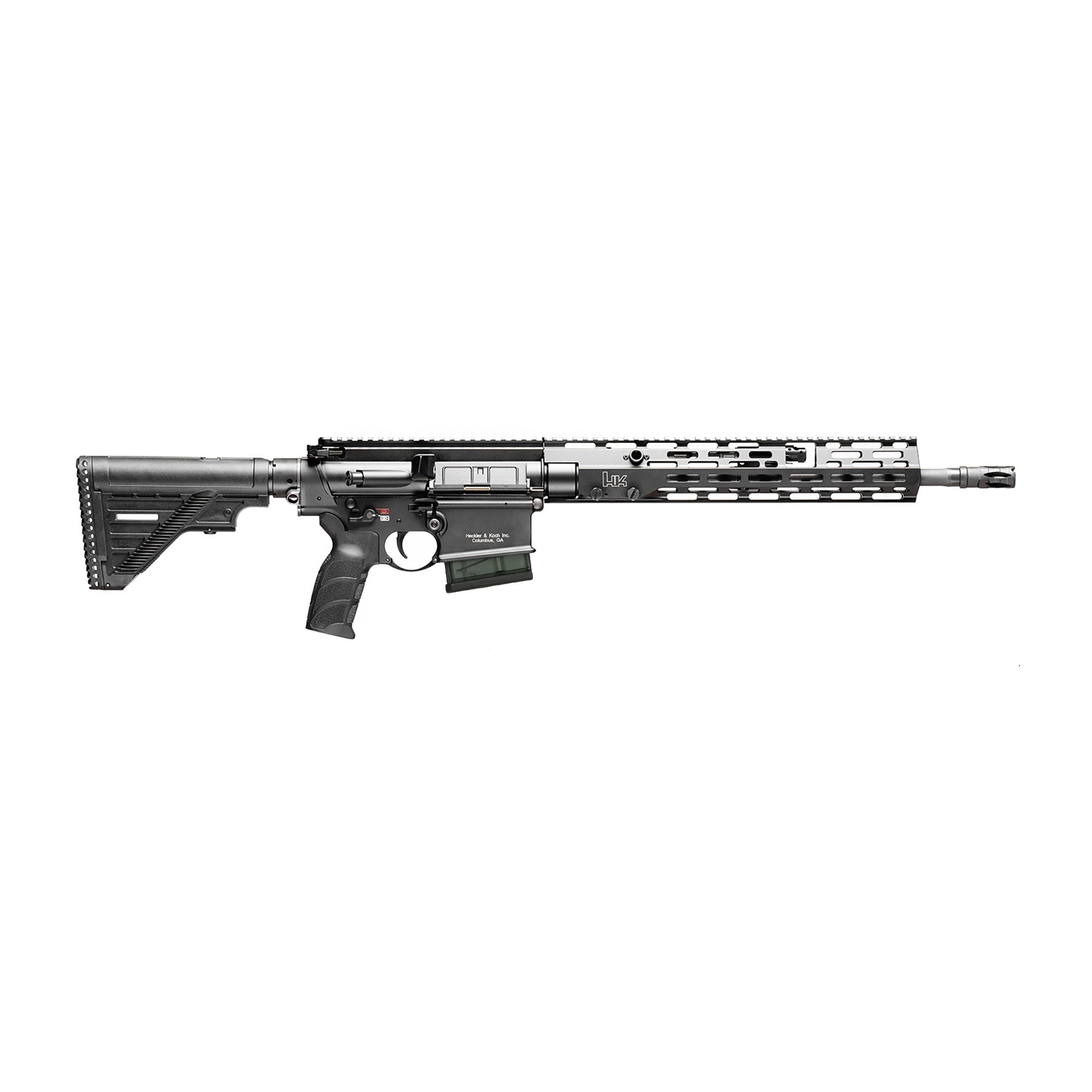 HK MR762 7.62x51mm NATO Rifle - 16.5" Black Barrel, M-LOK Handguard, Ambidextrous Polymer Stock, 10+1 Capacity