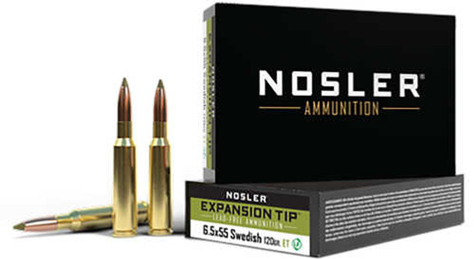 Nosler 6.5x55mm Swedish 40015 Expansion Tip SP 120 Grain