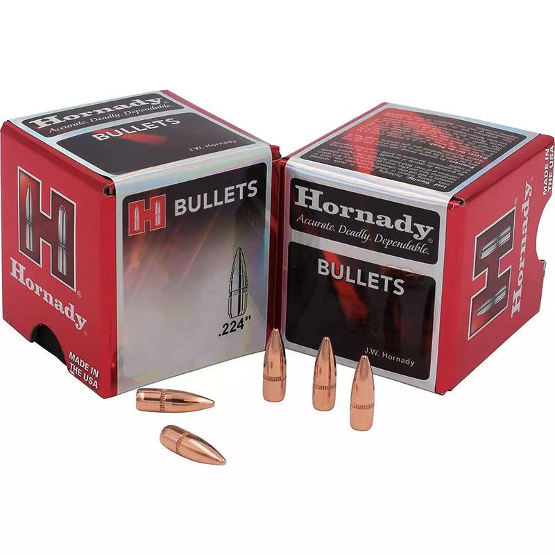 Hornady .224" 62 gr Full Metal Jacket Rifle Bullets Bulk Pack 5500/ct