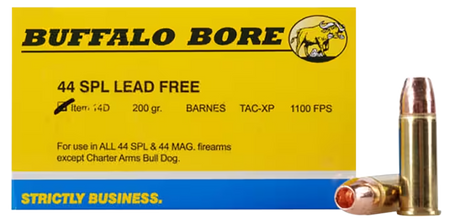 Buffalo Bore .44 S&W Special 14D20 +P Barnes TAC-XP Lead Free 200 Grain