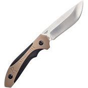 Remington Sportsman Skinner 8 Inch Tan/Black Molded Handle Hunting Knife with Sheath