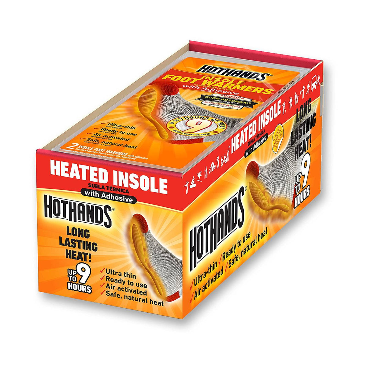 HotHands 9-Hour Insole Foot Warmer 1 Pair Pack 16-Pack Box