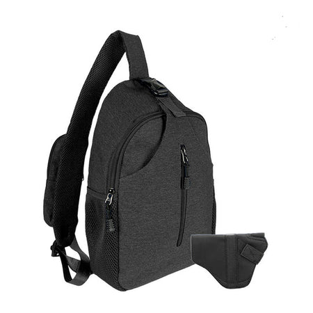 Jessie & James Kyle CCW Sling Shoulder Backpack Black 16x11x4.5