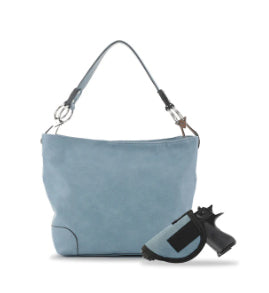 Jessie & James Lydia Concealed Carry Hobo Shoulder Bag Dark Blue (9x11x4)