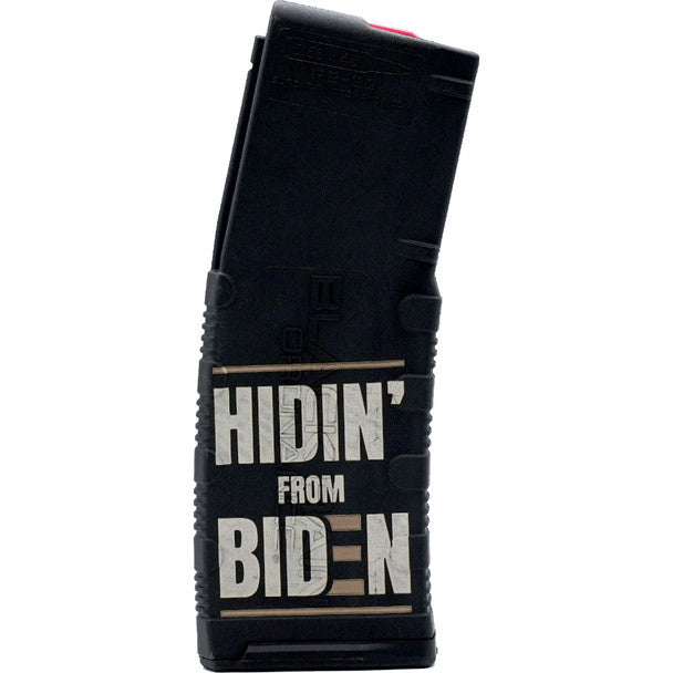 Black Rain 30rd Laser Etched Rifle Magazine Hiden From Biden