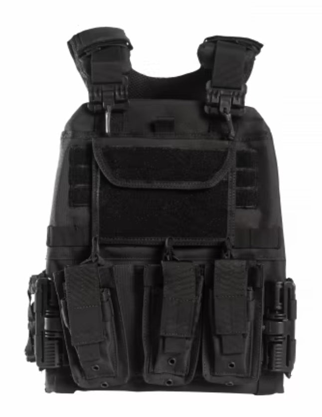 Guard Dog Dane Plate Carrier Black Adjustable Multi-Pouch