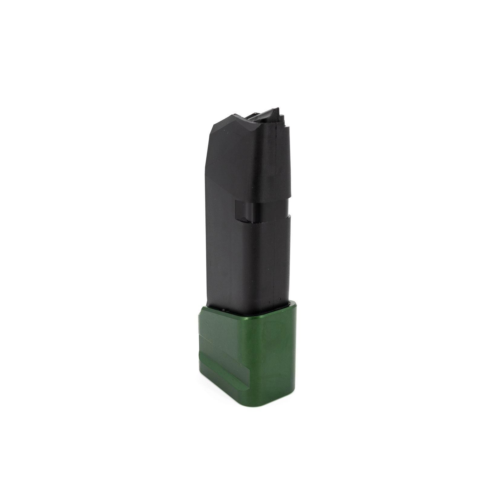 Shield Arms Mag Extension ODA Green +5/4 Rounds for Glock 26/27 Mags