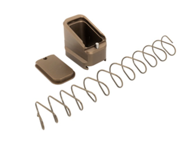 Shield Arms Mag Extension Mud Brown +5/4 Rounds for CZ P10S Mags