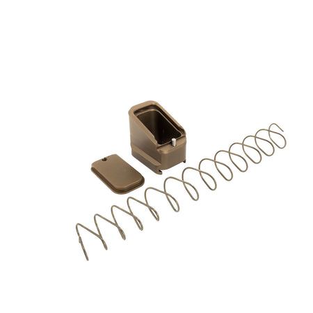 Shield Arms Mag Extension Mud Brown +5/4 Rounds for CZ P10C/P07 Mags