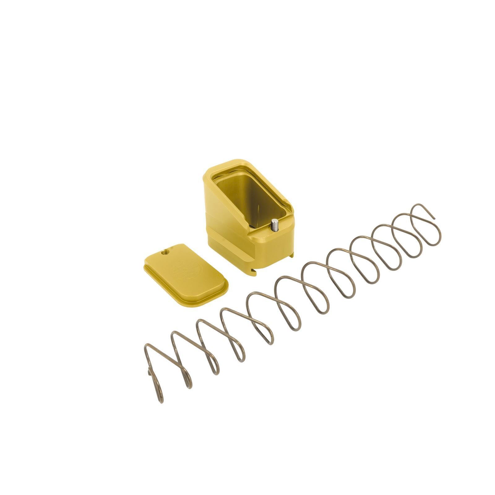 Shield Arms Mag Extension Gold +5/4 Rounds for CZ P10S Mags