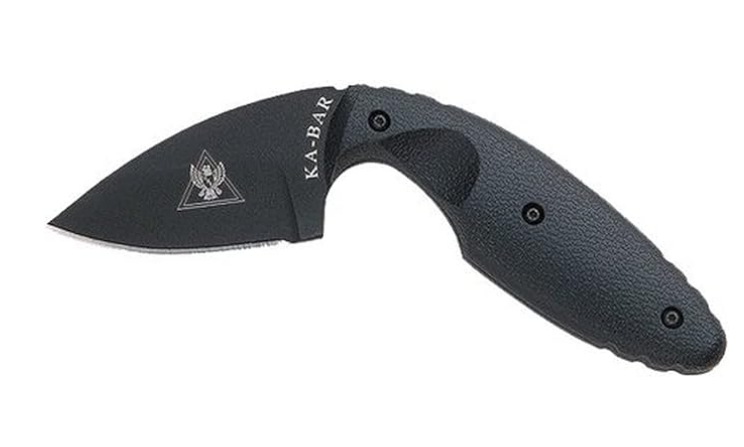 KA-BAR TDI Law Enforcement Knife 2.313 In Drop Point Blade Black Poly Sheath 5.625 In OAL