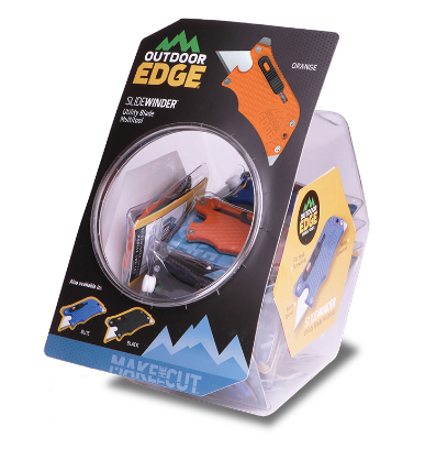 Outdoor Edge SlideWinder Knife 18 Piece Fishbowl Display Set