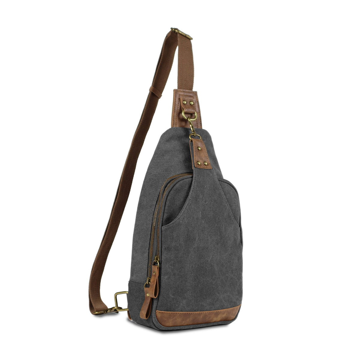 Jessie & James Glacier Canvas CCW Sling Bag Grey (15x8x3.5)