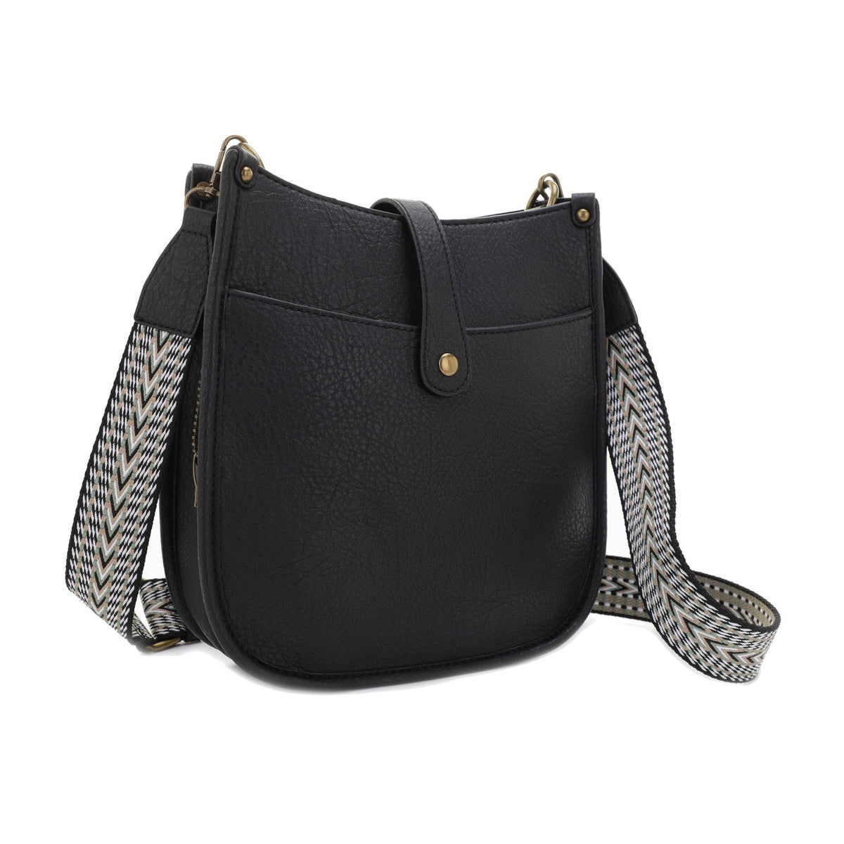 Jessie & James Chelsea CCW Lock & Key Hobo Bag Black (10x9.75x3)
