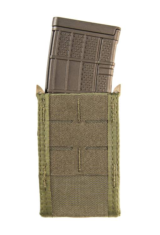 High Speed Gear Duty Rifle TACO OD Green Mag Pouch Concealed Bungee Retention