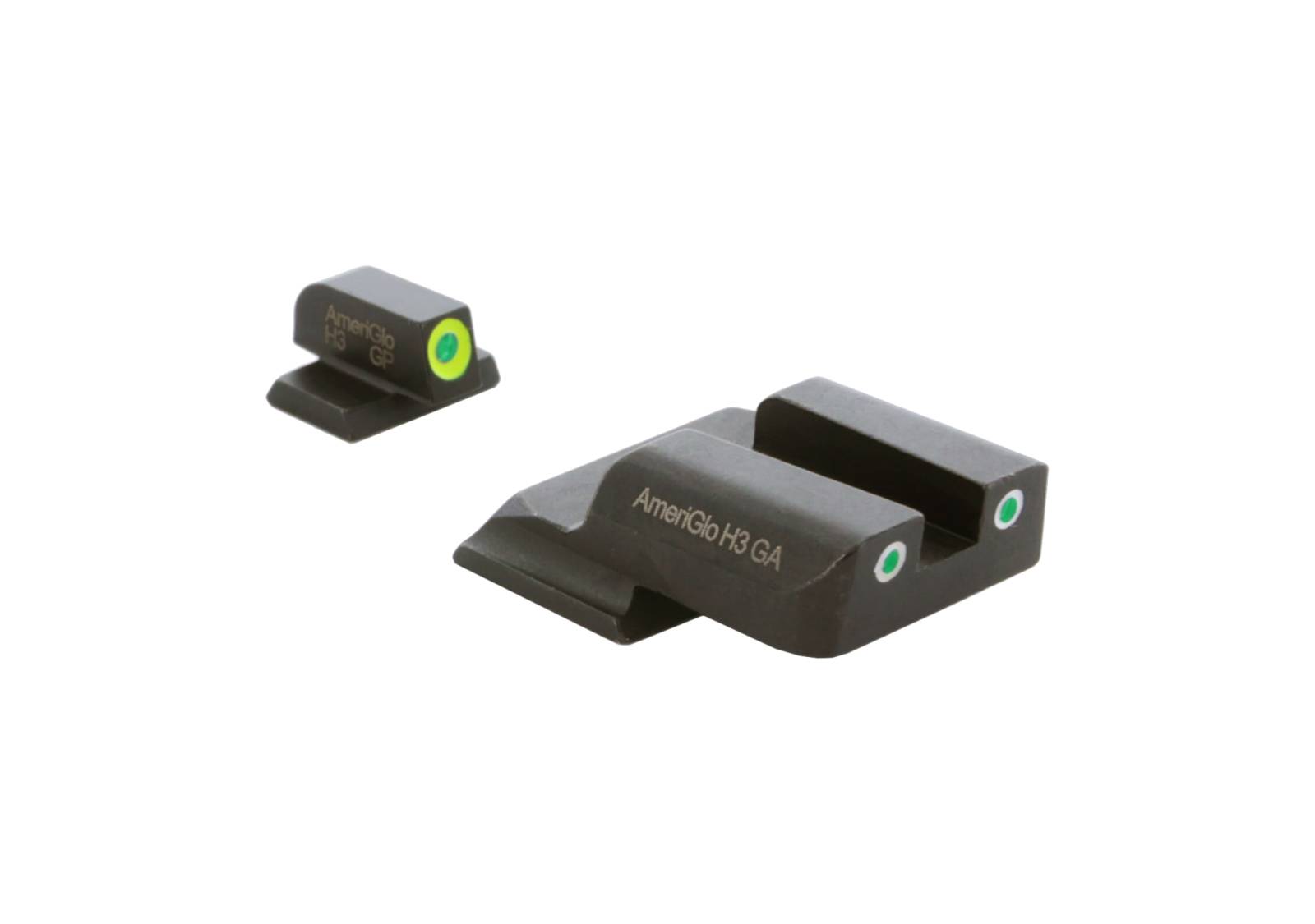 AmeriGlo S&W Shield ProGlo Lime Front Classic Green Rear Sight Set