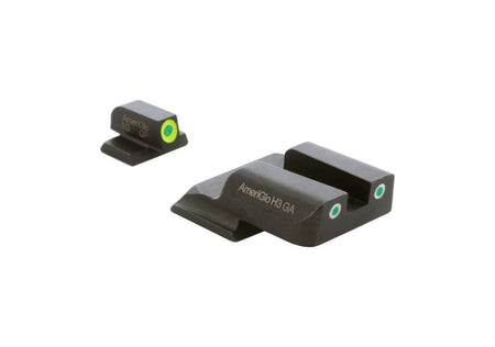 AmeriGlo S&W Shield ProGlo Lime Front Classic Green Rear Sight Set