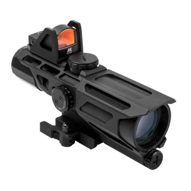NcStar Gen3 Ultimate Sight System 3-9x40 Red/Blue Illum Mil Dot Scope with Red Micro Dot