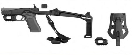 Recover Tactical 20/20H Glock Pistol Stabilizer Brace Kit w/ Sling, Side Picatinny Rails & G7 Holster