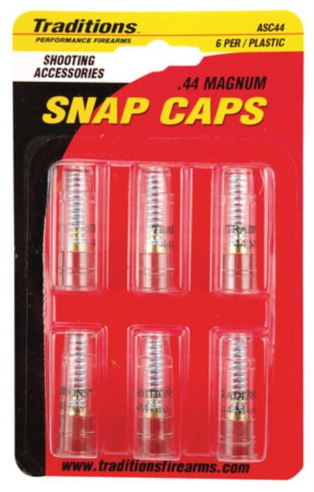 Traditions .44 Rem Mag Handgun Snap Caps Plastic 6PK