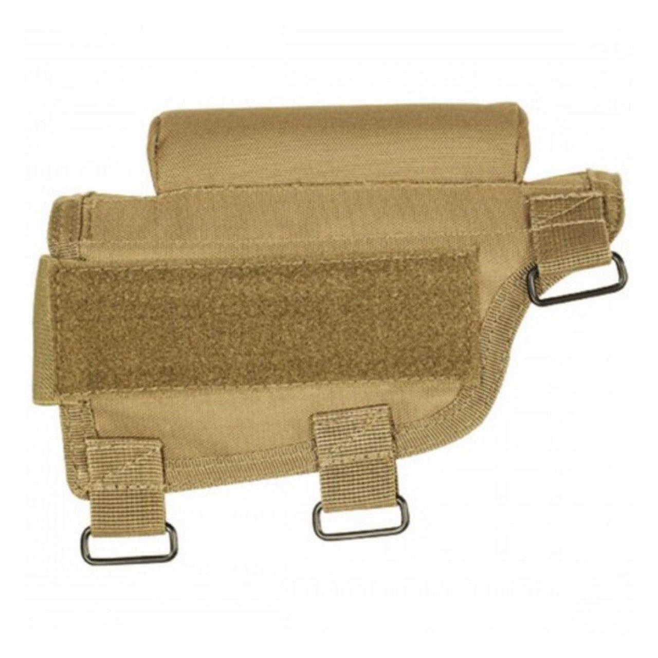 Voodoo Tactical Coyote Buttstock Cheek Piece with Ammo Carrier