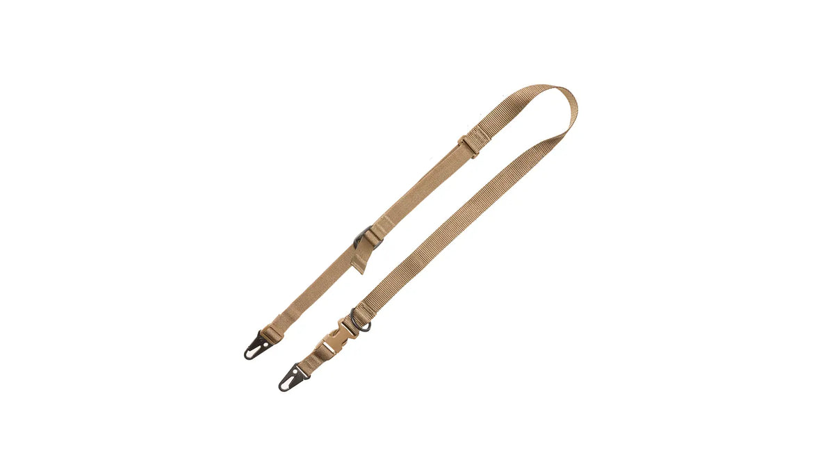 TAC Shield Warrior Sling 2PT Convertible to 1PT Coyote 1.25in