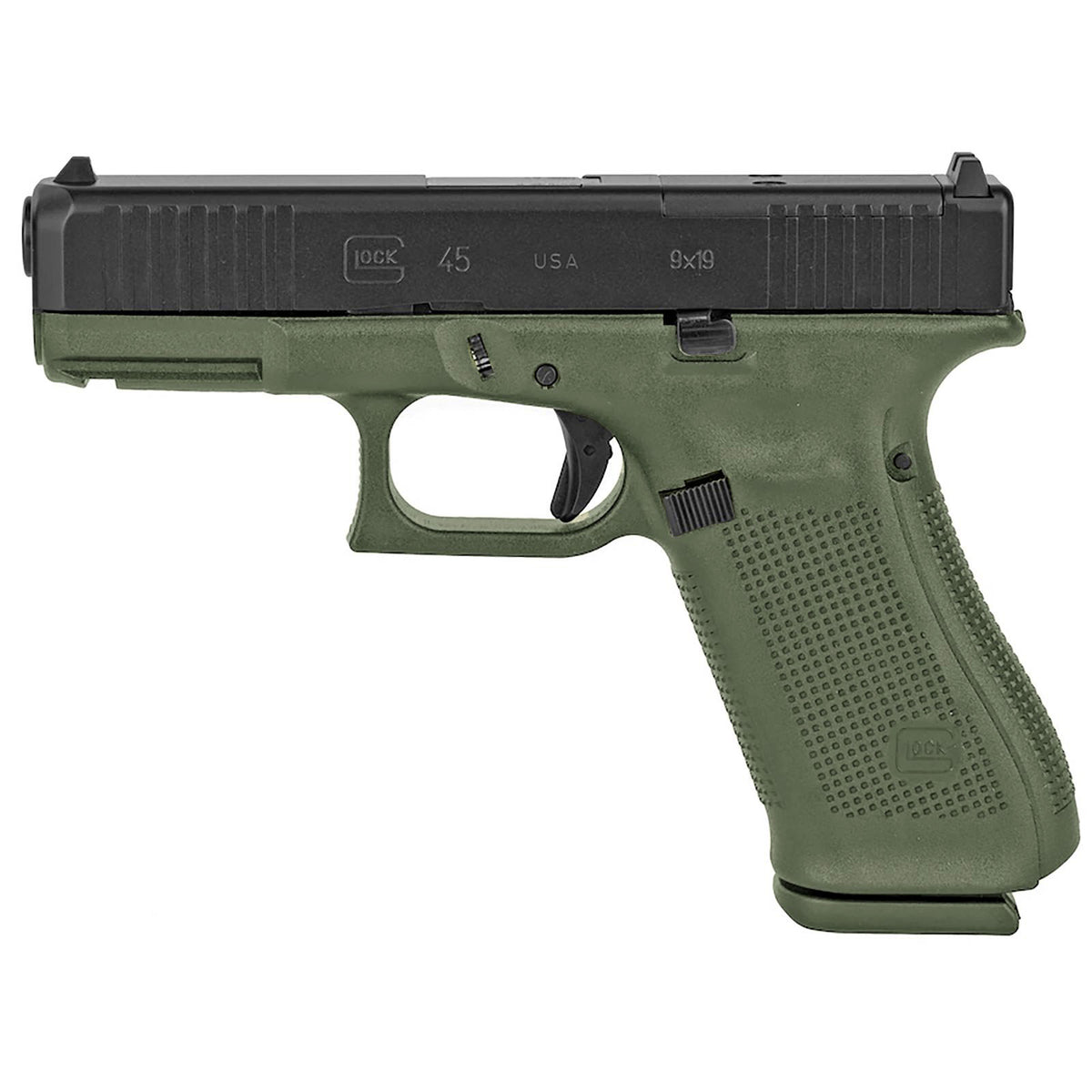 Glock G45 Gen 5 MOS HGA 9mm Pistol 4.0" BBL Black 17rd Capacity Front Serrations BFG Frame 3 Mags