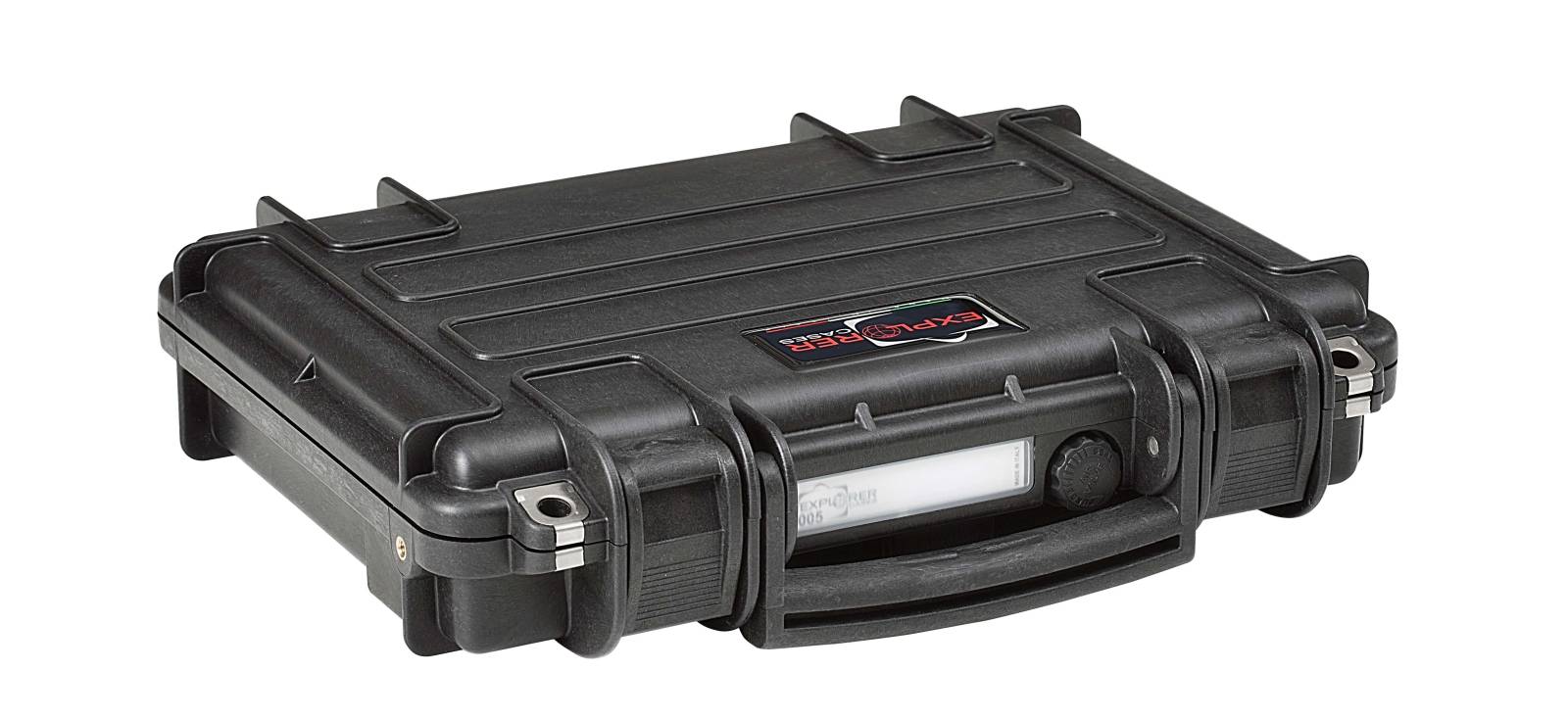 Explorer Single Pistol Case Black Two Layers Foam US Flag 11.81"x8.27"x2.28"