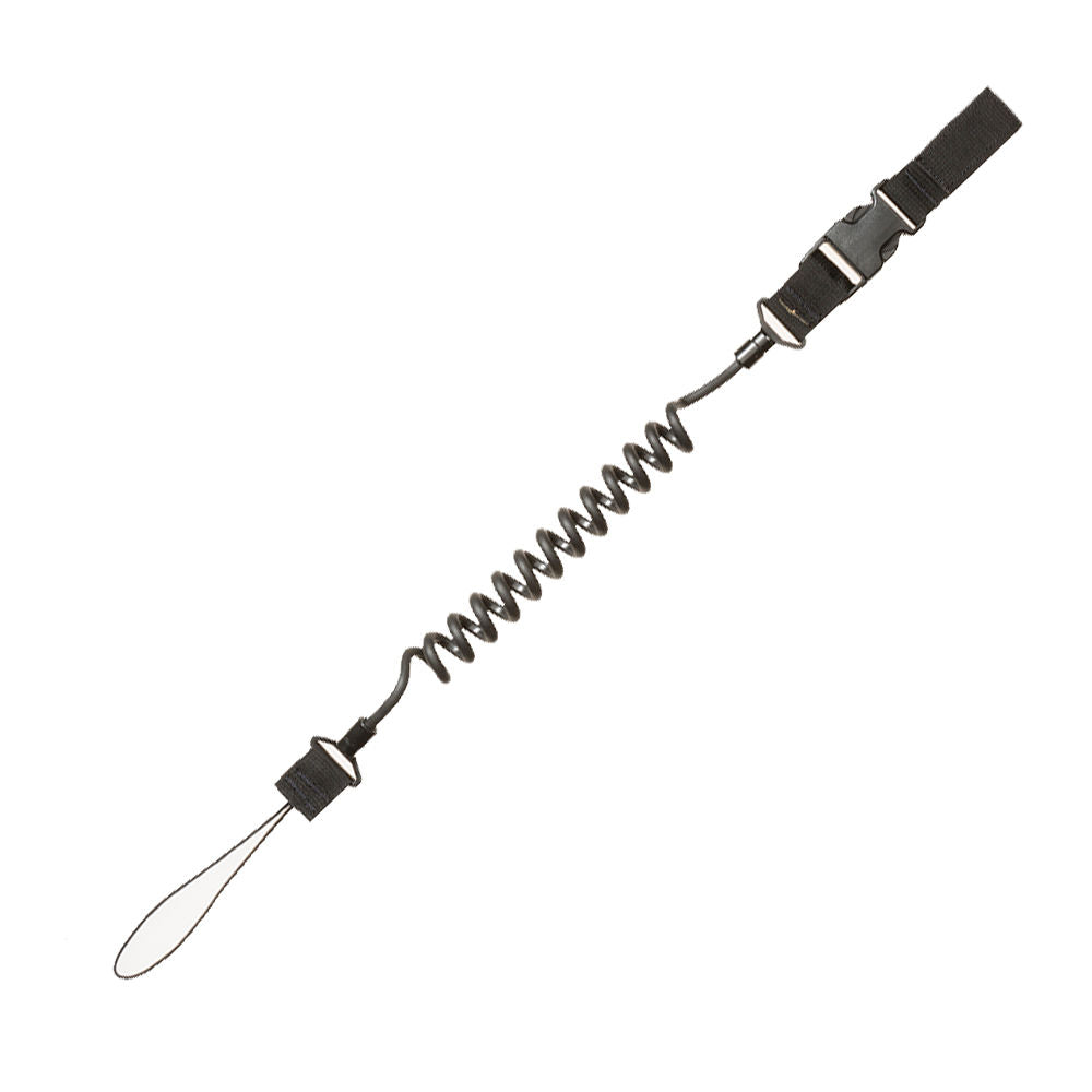 Tac Shield Black Pistol Retention Lanyard Belt/Vest