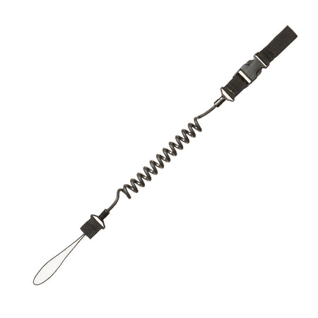 Tac Shield Black Pistol Retention Lanyard Belt/Vest
