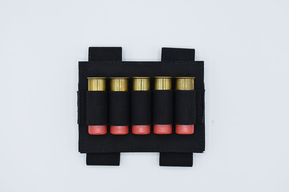 Tac Shield Shotgun Butt Stock Shell Holder 5-Round Black