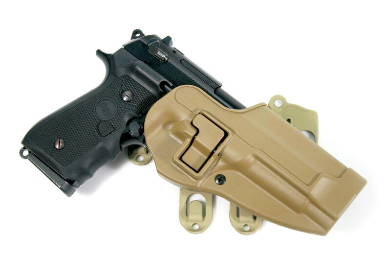 Blackhawk SERPA CQC Beretta 92/96 LH Coyote Tan Holster with MOLLE Attachment