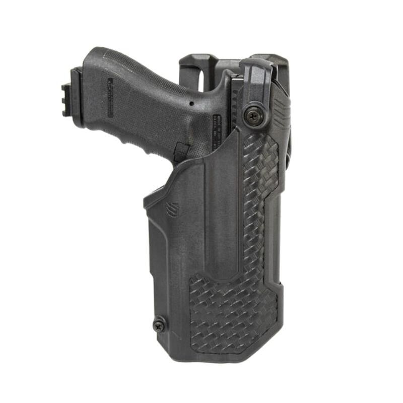 Blackhawk L3D T-Series Glock 17 22 RH Basketweave Holster with Streamlight TLR7 TLRR