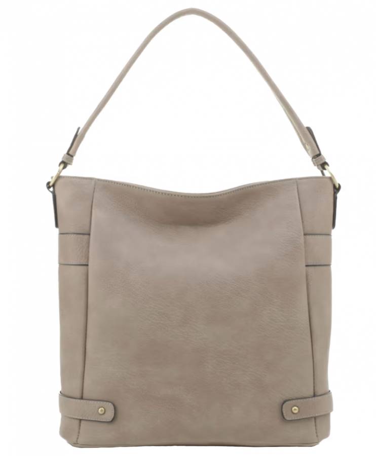 Jessie & James Selina Concealed Carry Hobo Handbag Dark Stone (13.25x13x5.4)