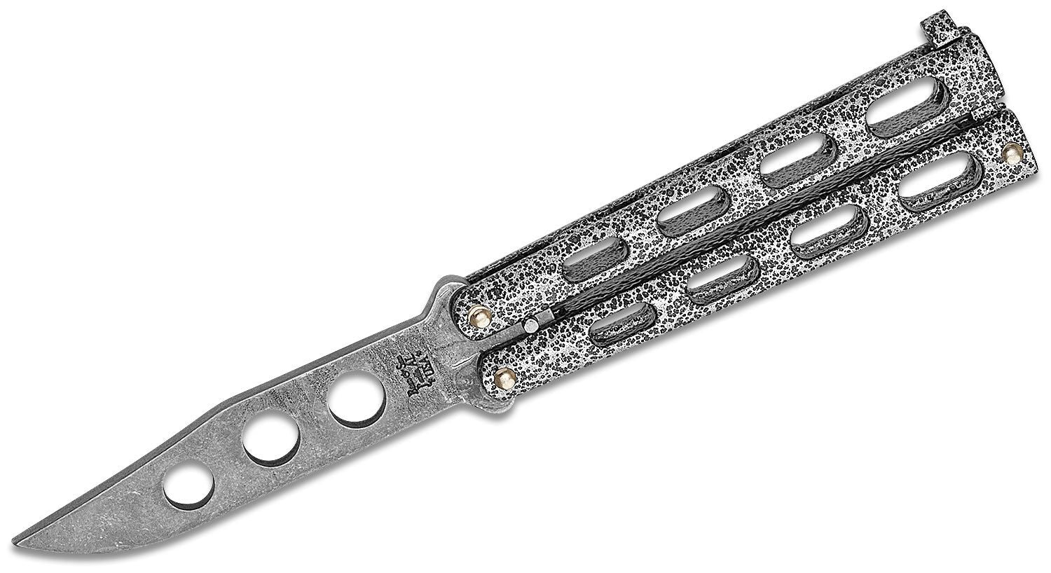 Bear & Sons 4" Silver Vein Balisong Practice Trainer