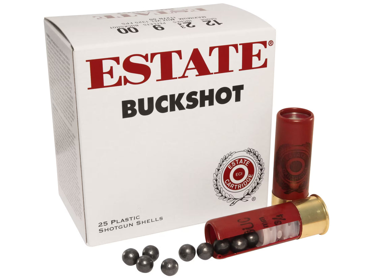 Estate Cartridge 12 Gauge Shotgun Shells BUCKSHOT 00 Buck 1-1/8 oz 2.75 in