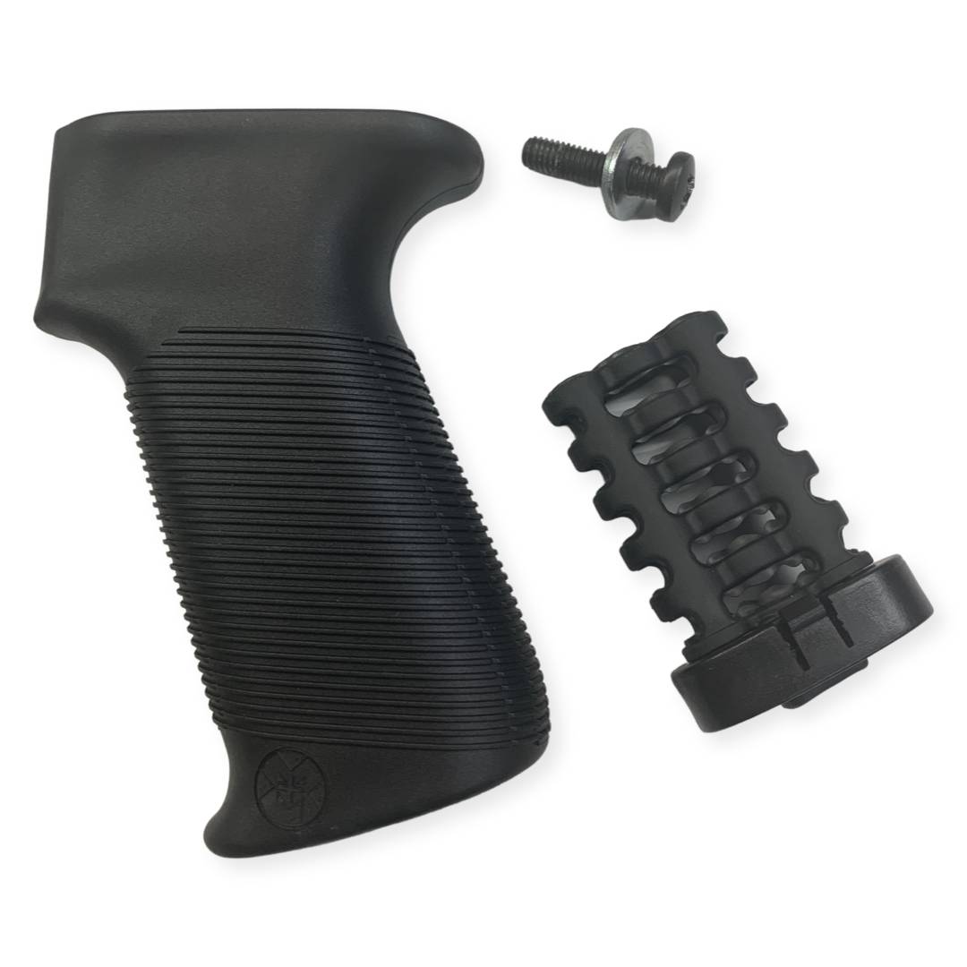 M+M Ind AK47 Grooved Pistol Grip Black