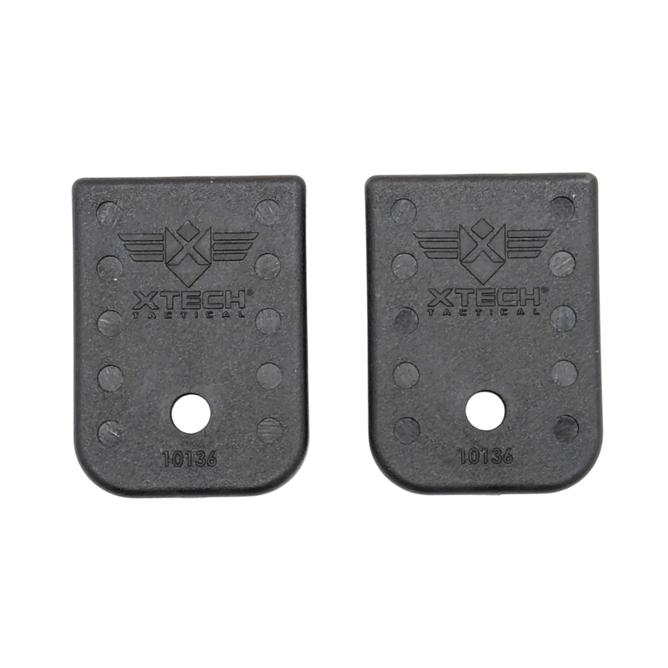 Xtech Enhanced Baseplates for Glock Double Stack 9mm and .40 Cal Magazines 2-Pack