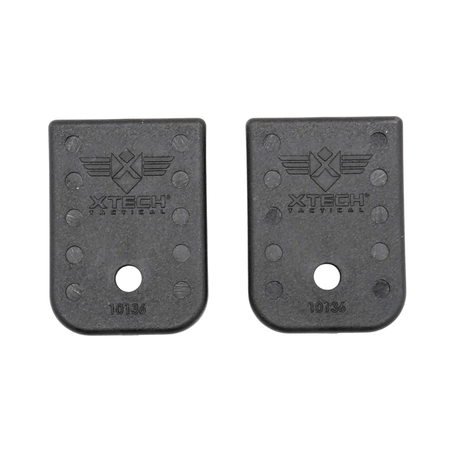 Xtech Enhanced Baseplates for Glock Double Stack 9mm and .40 Cal Magazines 2-Pack