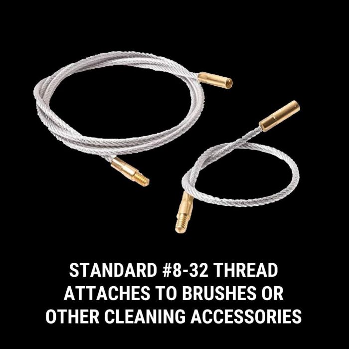 Breakthrough Clean Steel Cable Nylon Coated with 8-32 Brass Thread Ends