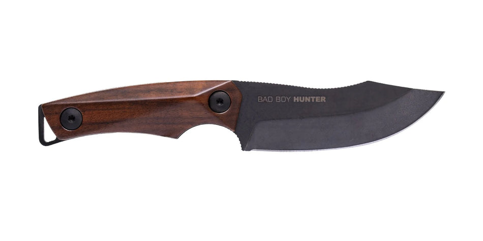 WOOX Bad Boy Hunter Walnut Handle Fixed Blade Knife