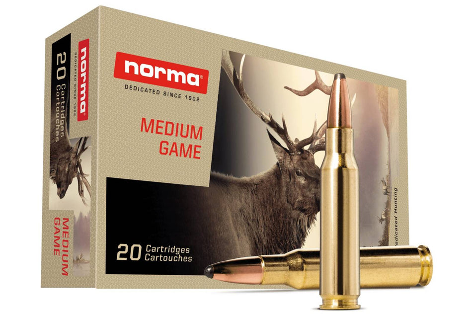 Norma .308 Win / 7.62x51mm Rifle Ammo Medium Game Soft Point JSP 150 grain 
