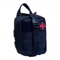 NcStar Black MOLLE Compact Trauma Kit 1 with Red Cross Patch