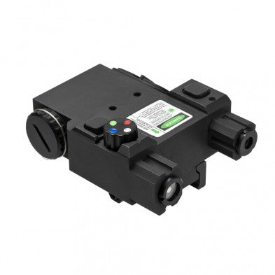 NcStar Green Laser 4x LED Nav Light with Locking QR Pic Rail Mount and Pressure Switch