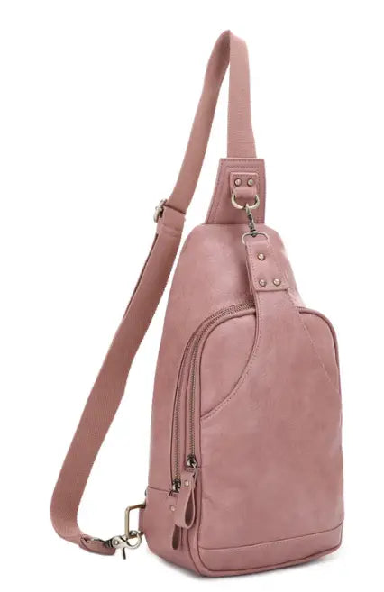 Jessie & James Brooke Canvas CCW Sling Bag Mauve (15Hx8Wx3.5D)