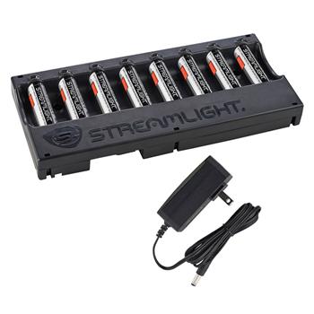 Streamlight SL-B26 8 Unit Bank Charger 120V AC Includes 8 SL-B26 Batteries