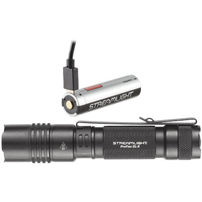 Streamlight ProTac 2X Black Flashlight - Includes 2 CR123A Batteries & Holster, Boxed