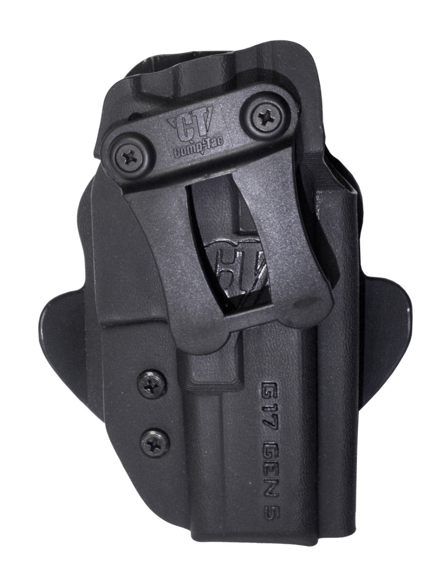 Comp-Tac Dual Concealment Kydex Holster Glock 17 Generation 5, Black