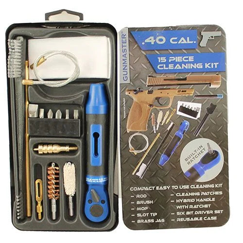 DAC GunMaster 15PC .40 Cal Slim Line Cleaning Kit with Ratchet and Bit Set