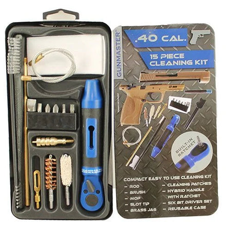 DAC GunMaster 15PC .40 Cal Slim Line Cleaning Kit with Ratchet and Bit Set